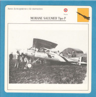 DeAgostini Educational Sheet "Warplanes" / MORANE SAULNIER Type P (France) - Luchtvaart