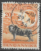 KENYA UGANDA 20C 1956 TANGANYIKA  USED NAIROBI CANCEL - East Africa & Uganda Protectorates