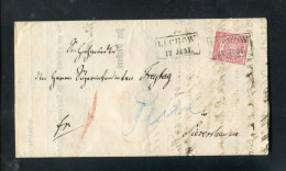 "NDP" 1868, Mi. 4 EF Auf Faltbrief R2 "LUECHOW", Inhalt ! (7452) - Ganzsachen