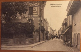 CPA 24 EYMET Rue Du Temple, Animée, éd J.L, écrite En 1925 - Eymet