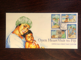 FIJI FDC COVER 2002 YEAR HEART SURGERY CARDIOLOGY HEALTH MEDICINE - Fidji (1970-...)