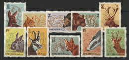 ROUMANIE N° 1781 à 1790 Neufs ** (MNH) ANIMAUX ANIMALS TB - Unused Stamps