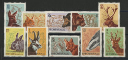 ROUMANIE N° 1781 à 1790 Neufs ** (MNH) ANIMAUX ANIMALS TB - Ungebraucht