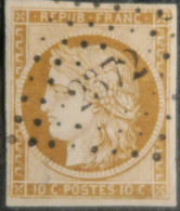 X516 - CERES - N°1a Bistre Brun - PC 2372 : PAMIERS (Ariège) INDICE 3 - Cote (2024) : 450,00 € - 1849-1850 Cérès