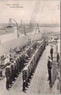 Unsere Marine , Sonntags Musterung (Stempel: Altheikendorf 1908 (Kiel)) - Oorlog