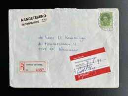 NETHERLANDS 1991 REGISTERED LETTER CAPELLE AAN DEN IJSSEL TO WASSENAAR 06-06-1991 NEDERLAND AANGETEKEND - Covers & Documents
