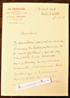 ●L.A.S 1908 LE CHARIVARI Emile HENRIOT Manuscrit Gailhard Lettre Autographe Nesles La Vallée Seine Oise Ballet Pantomime - Escritores