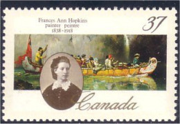 Canada Frances Ann Hopkins Painter Peintre MNH ** Neuf SC (C12-27a) - Neufs