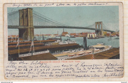 8AK2942 NEW YORK BROOKLYN BRIDGE FROM  1904  2 SCANS - Brooklyn