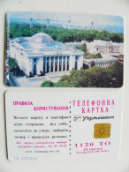 Ukraine Phonecard Chip Parliament Building 1120 Units Kyiv Prefix Nr. GD (in Cyrillic) - Ucraina