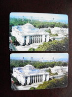2 Different Colors Ukraine Phonecard Chip Parliament Building 1680 Units 60 Calls - Ucrania