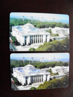 2 Different Colors Ukraine Phonecard Chip Parliament Building 1680 Units 60 Calls - Ukraine