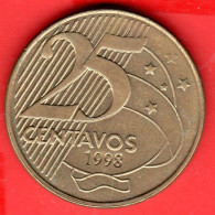 BRASILE - BRASIL - 1998 - 50 Centavos - SPL/XF - Come Da Foto - Brazil