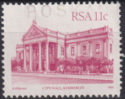 1984 RSA - Südafrika ° Mi:ZA 646, Sn:ZA 578, Yt:ZA 551,City Hall, Kimberley, Freimarken - Gebäude - Oblitérés