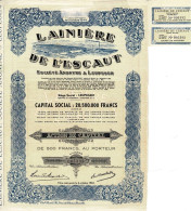 Titre Créé Après Le 06/10/1944 - Lainière De L'Escaut - Société Anonyme à Leupegem - N° 005392 -Déco - Textiles