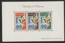 BF Bloc Feuillet N° 2 Neuf ** (MNH) Cote 8 € Anniversaire De L'Admission Aux Nations Unies TB - Benin - Dahomey (1960-...)