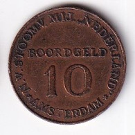 MONEDA DE HOLANDA DE 10 BOORDGELD DE AMSTERDAM (MUY RARA) SMN - Unclassified