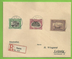 BZ94+95+97 Op Brief Aangetekend Stempel RAEREN ( (B1190) - OC55/105 Eupen & Malmédy