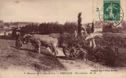 64 , Cpa  URRUGNE , 1 , Vue Générale (attelage Boeufs)  (09458.MS4) - Urrugne