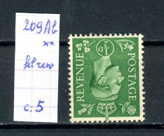 Grande-Bretagne    N° 219A B Xx    (fil Renversé) - Nuovi