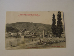 ARDECHE-SERRIERES EN 1870-REPRODUCTION D'UNE PHOTOGRAPHIE D'EPOQUE  ANIMEE - Serrières