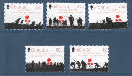 Gibraltar, **, Yv, Mi 1730, 1731, 1732, 1733, 1734, Mi 1684, 1685, 1686, 1687, 1688, Bataille De La Somme, WWI, - Guerre Mondiale (Première)