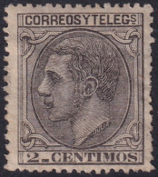 Spain 1879 Sc 242 España Ed 200 MLH* Some Gum Crazing - Unused Stamps
