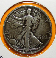 USA. ETATS UNIS. DEMI $, HALF DOLLAR 1936.  TTB  .  2 Photos. Argent  Silver - 1892-1916: Barber