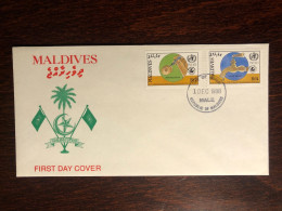 MALDIVES MALDIVE  FDC COVER 1988 YEAR WHO IMMUNIZATION HEALTH MEDICINE - Maldives (1965-...)