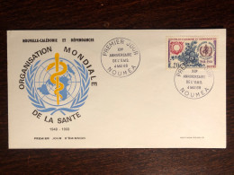 NEW CALEDONIA NOUVELLE CALEDONIE FDC COVER 1968 YEAR WHO HEALTH MEDICINE - Storia Postale