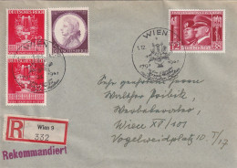 AUSTRIA 1941 - ANK 763, 810, 770 On Reco-letter - Lettres & Documents