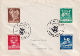 AUSTRIA 1941 - ANK 768-771 Canceled On Enveloppe - Brieven En Documenten