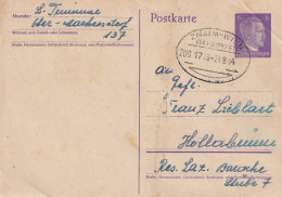 AUSTRIA 1944 - 6pf Postcard - ZNAIM-WIEN BAHNPOST Cancel - Brieven En Documenten