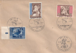 AUSTRIA 1942 - ANK 820-822 Canceled On Enveloppe "Europäischer Postkongress" - Briefe U. Dokumente