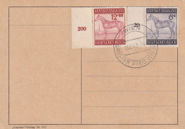 AUSTRIA 1943 - ANK 857, 858 Canceled On Postcard (FDC + 1 Day) - Gr. Preis V. Wien - Cartas & Documentos