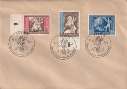 AUSTRIA 1942 - ANK 820-822 Canceled On Enveloppe "Europäischer Postkongress" - Cartas & Documentos