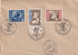 AUSTRIA 1942 - ANK 820-822 Canceled On Enveloppe "Europäischer Postkongress" - Cartas & Documentos
