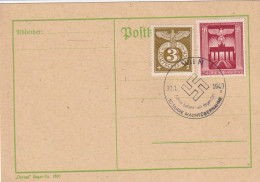 AUSTRIA 1943 - ANK 829, 830 Canceled On Postcard - Covers & Documents