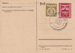 AUSTRIA 1943 - ANK 829, 830 Canceled On Postcard - Cartas & Documentos