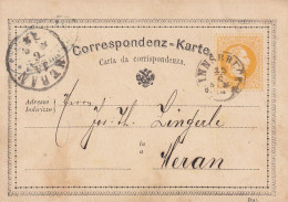 AUSTRIA - Korrespondenzkarte From Innsbruck To Meran - Storia Postale