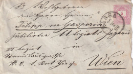 HUNGARY - 5f Letter From Kassa To Vienna - Covers & Documents