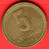 ARGENTINA - 1992 - 5 Centavos - QFDC/aUNC - Come Da Foto - Argentina