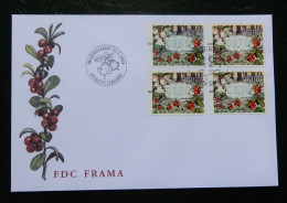 Åland FDC 2004 Machine Stamps Lingonberries, ATM Labels, MiNo 15 - Berry - Aland