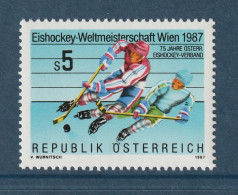 AUSTRIA 1987 World Ice Hockey Championships : Single Stamp UM/MNH - Hockey (Ijs)