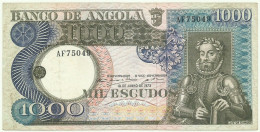 Angola - 1000 Escudos - 10.6.1973 - Pick: 108 - Serie AF - Luiz De Camões - PORTUGAL - 1.000 - Angola