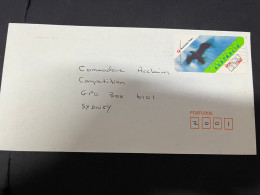1-2-2024 (3 X 4) Australia FDC - ? - Letter With Box Link Label Postage (not Often Seen Genuine Postal Usage) - Briefe U. Dokumente