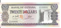 GUYANE 20 DOLLARS ND1989 UNC P 27 - Guyana