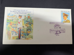 1-2-2024 (3 X 4) Australia Cover - 1986 - 75th Anniversary Of Royal Military College Of Australia - Lettres & Documents