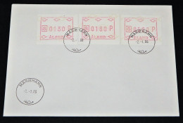 Åland FDC 1988 Machine Stamps, ATM Labels MiNo 2 - Aland