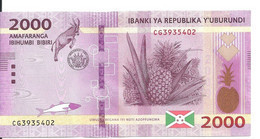 BURUNDI 2000 FRANCS 2018 UNC P 52 B - Burundi